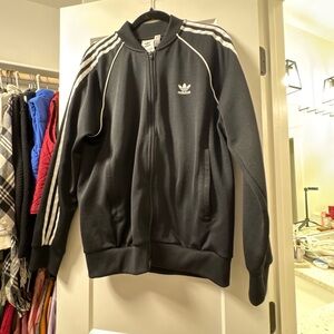 Adidas Black and White Track Jacket